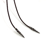 Cholla Cactus Bolo Tie in Silver With Turquoise