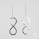 Infinity Earrings in Sterling Silver