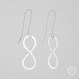 Infinity Earrings in Sterling Silver