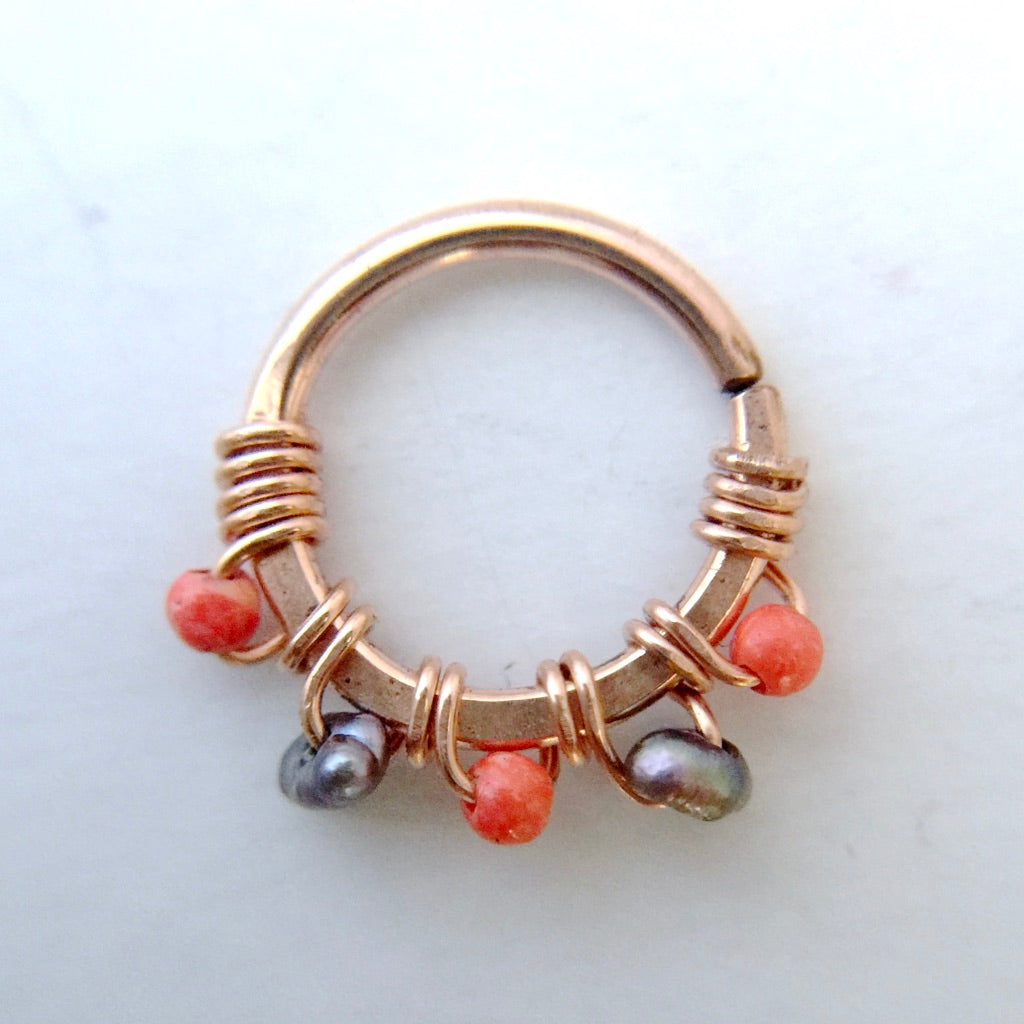 Copper outlet septum ring