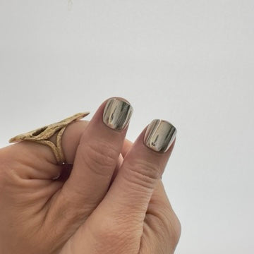 Silver Nails - Single Nail- Thumb