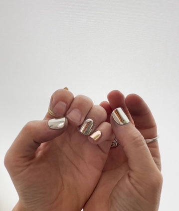 Silver Nails - Single Nail- Pinky