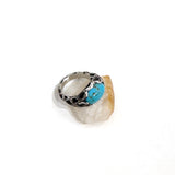Cholla Ring with Bisbee Turquoise