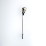 Raven Stick Pin with Black Spinel eyes