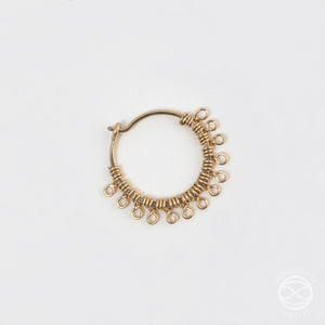 Filigree Nose Ring in Gold