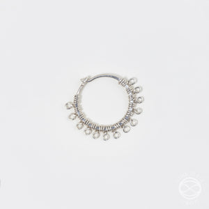 Filigree Nose Ring in Silver