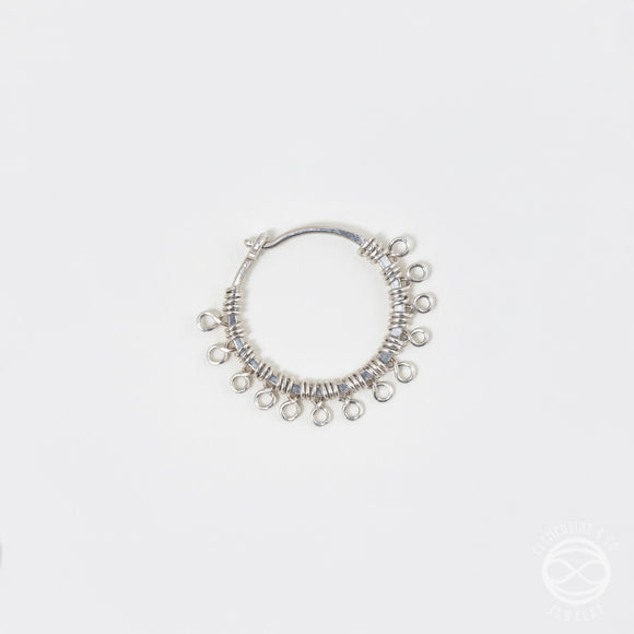 Filigree Nose Ring in Silver