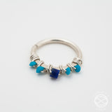 Jeweled Septum Ring in Silver