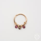 Jeweled Septum Ring in Gold