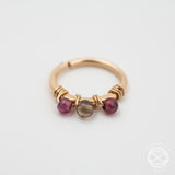 Jeweled Septum Ring in Gold