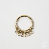 Filigree Septum Ring in Gold