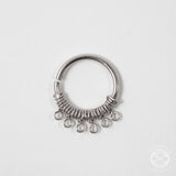 Filigree Septum Ring in Silver