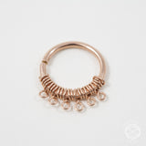 Filigree Septum Ring in Rose Gold