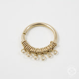 Filigree Septum Ring in Gold
