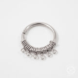 Filigree Septum Ring in Silver
