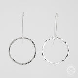 Circle Earrings in Sterling Silver