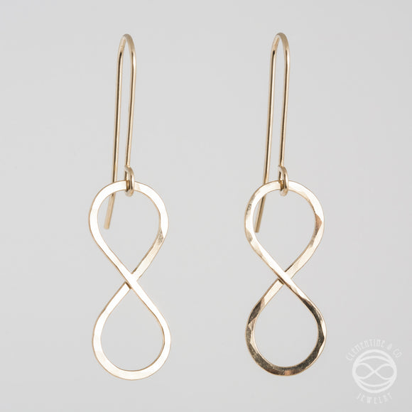 Infinity Earrings in Gold