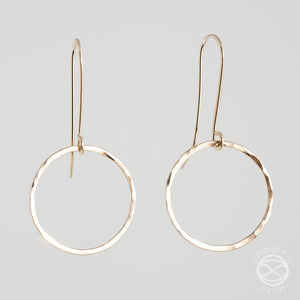 Circle Earrings in Gold