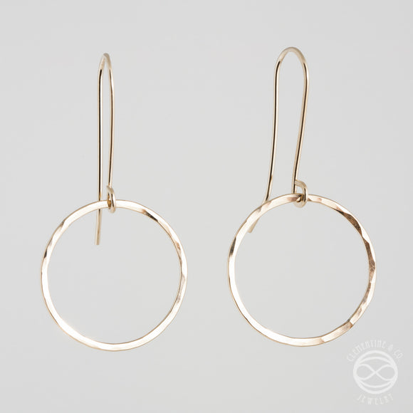 Circle Earrings in Gold