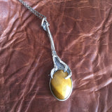 Tigers Eye Bird Claw Pendant