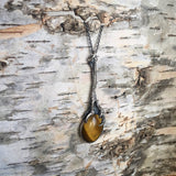 Tigers Eye Bird Claw Pendant