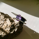 Amethyst Art Cocktail Ring