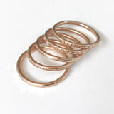 Rose Gold Stacking Rings