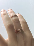 Rose Gold Stacking Rings