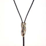 Cholla Cactus Bolo Tie in Bronze