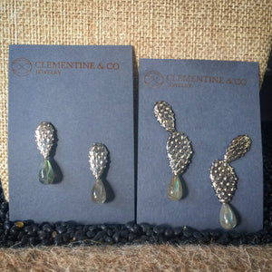 Water in the Desert- Nopalitos Ear Climbers w/ Labradorite